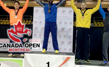 Anthony Obame médaillé d'or à l'Open du Canada 2014