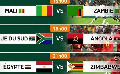 CAN 2025 : Mali, Egypte, Afrique du sud en piste... les matchs prévus ce lundi 22 décembre