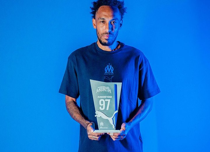 OM : Pierre-Emerick Aubameyang élu joueur du mois d'août